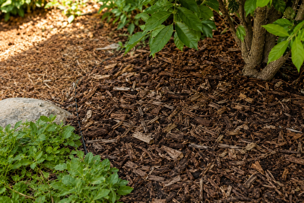 wood chips vs mulch on the ground