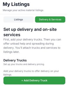 Loamy set up delivery screenshot